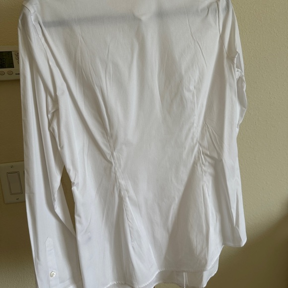 NWT Hawes & Curtis Fitted Vintage White Button Down Blouse Sz UK 14 - Picture 12 of 12